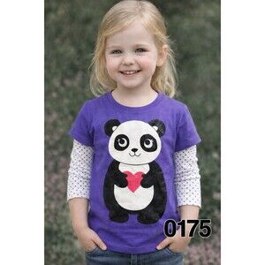 Carter's Sparkly Panda Bear Long Sleeve Top - 2T - 0175